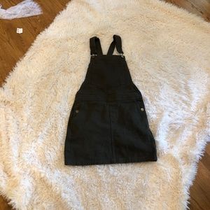 Olive Overall Denim Skirt